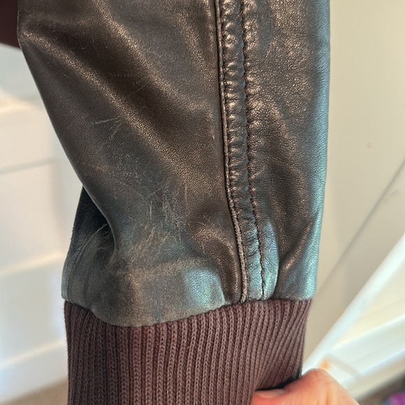 Esprit leather jacket Medium men’s brown - Picture 9 of 9